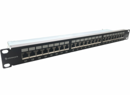 Conexpro 19" patch panel STP, CAT6A, 24 portů, 1U