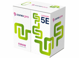 Conexpro UTP kabel, CAT5e, PVC, 24 AWG, 305m, šedý