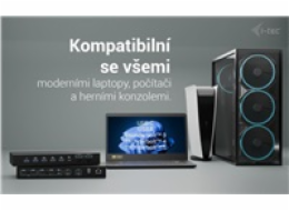 i-tec USB-C KVM Docking station for 3 Hosts, Dual Display, Power Delivery 1x 92W/2x 65W