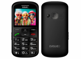 EVOLVEO EasyPhone XS, mobilní telefon pro seniory, černý