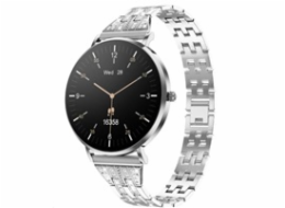 WG - Chytré hodinky WG AirFlex3 Rizz It, dámské, 2x řemínek, stříbrná