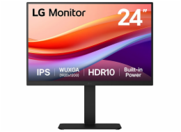 LG IPS monitor 24BA55W-B / 24" / 1920x1200 /5ms/ 16:10 / 350cd / 75Hz/HDMI / DP / USB/ repro/ výškově stav