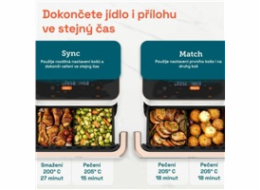 Cosori TF101S Dual blaze TwinFry 10l hozkovzdušná fritéza - bílá