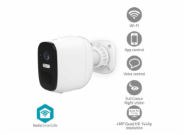 Nedis WIFICBO32WT - SmartLife Venkovní Kamera | Wi-Fi | 4MP Quad HD 1440p | IP66 | Cloud / Micro SD | 5 V DC | Noční vid