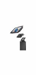 Compulocks Galaxy Tab A8 10.5" Space Enclosure Brandable Floor Stand Plus Hub - Stojan - pro tablet - cerná - velikost obrazovky: 10.5" - podlahové provedení - pro Samsung Galaxy Tab A8