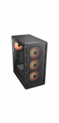 COUGAR PC skříň AIRFACE PURE PRO Black Mid Tower Mesh Front Panel 3 x 120mm ARGB Fan, Rear Panel 1x 120mm ARGB Fan