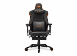 COUGAR herní židle ARMOR EVO M - černá/oranžová - s podnožkou