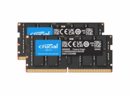Crucial - DDR5 - sada - 48 GB: 2 x 24 GB - SO-DIMM 262 pinu - 3200 MHz / PC5-51200 - CL52 - 1.1 V - nastaveno na taktování - on-die ECC