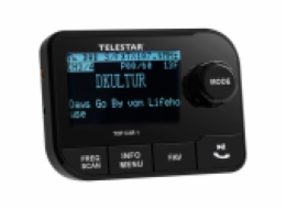 Telestar TOP CAR 1 DAB+ adaptér do auta, Bluetooth, FM transmitter, microSD, černá
