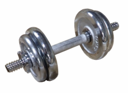 ACRA Nakládací činka jednoruční, chromovaná 10kg