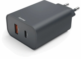 Hama 00086444 45W USB-C, USB-A  Charger PD Black