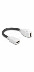 Delock Keystone modul Kabel HDMI samice na samici 8K 60 Hz 20 cm, bílý
