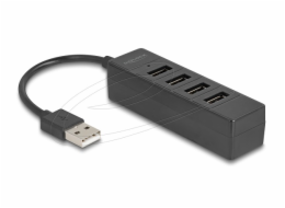 Delock 4portový USB hub USB 2.0 se 4 x USB Type-A samice černá