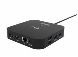 i-tec USB-C Dual HDMI Docking Station, Power Delivery 100W