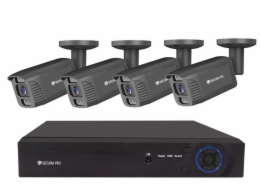Kamerový set Securia Pro NVR4CHV8S-B SONY smart, IP,4 kamery, 8 Mpx, černý 