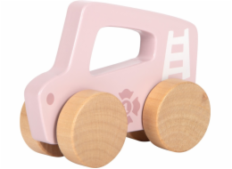 small foot Dřevěné auto na tlačení Růžové