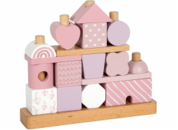 small foot Nasazování na tyč Domeček růžový