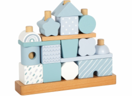 small foot Nasazování na tyč Domeček modrý