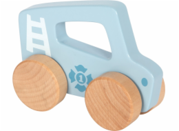 small foot Dřevěné auto na tlačení Modré
