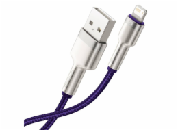 Kabel USB pro Lightning Baseus Cafule, 2,4 A, 1 m (fialový)