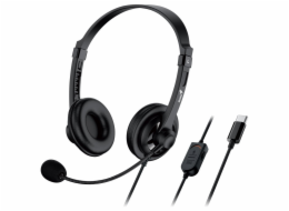 GENIUS headset HS-230U/ USB-C/ délka kabelu 2,4 m