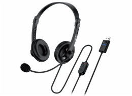 GENIUS sluchátka HS-230U/ USB/ černá