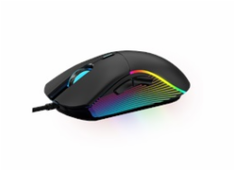 WG - Herní drátová RGB myš WG Chameleon III., RGB LED, černá