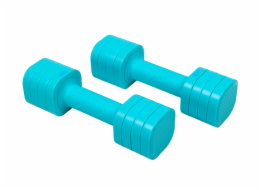 Acra nastavitelná činka LADY 2-5 lb – set 2 ks v balení celkem 4,66 Kg