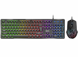 GENIUS GX GAMING Scorpion KM-GX3/ drátový set klávesnice s myší/ RGB podsvícení/ Copilot/ USB/ černá/ CZ+SK layout