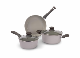 Lamart LT1284 Sada nádobí STRIPE 5 ks, šedá