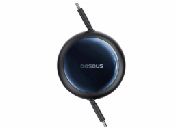 Navíjecí kabel Baseus Nomos USB-C/USB-C 1,5m 100W černý