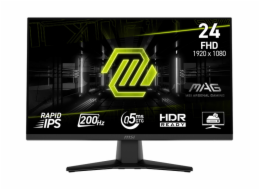 MSI MAG 242F gaming monitor 23,8" Rapid IPS/FHD/200Hz/0,5ms/HDMI/DP/černá