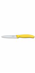 Victorinox Nůž na zeleninu s vlnkovaným ostří žlutý, 10 cm