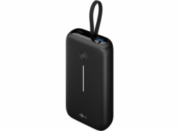 goobay Powerbank 20.000 mAh, integriertes USB-C Kabel 13cm, 30 Watt
