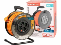 Strend Pro DG-FB04 buben 50m plast 4xzas. 3x1,5mm oranžová (213059)