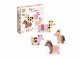 Vilac Dřevěná magnetická skládačka Legrační zvířátka na farmě Vilac Dřevěná magnetická skládačka Legrační zvířátka na farmě