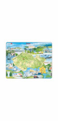 Larsen Vzdělávací puzzle Česká republika Památky 78 dílků