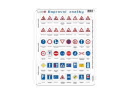 Larsen Vzdělávací puzzle Dopravní značky 48 dílků