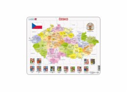 Larsen Vzdělávací puzzle Česká republika Kraje 70 dílků