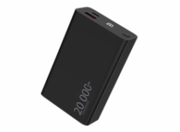 WG - Power Bank 20000 mAh, USB-C PD 20W + USB-A QC 22.5W, černá