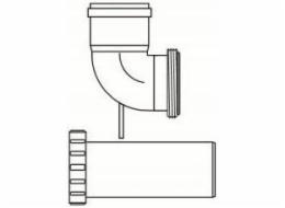 Almeva Starr Renovace Knee DN80 UV stabilní černá