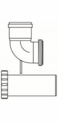 Almeva Starr Renovace Knee DN80 UV stabilní černá