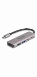 Delock - Rozbocovac - 2 x USB-C + 2 x USB + 1 x USB-C (napájení) - desktop
