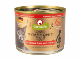 GRANATAPET Symphonie  No.8 Pheasant and duck with chicken - mokré krmivo pro kočky - 200g