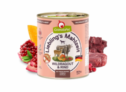 GRANATAPET Liebling s Mahlzeit Vension ragout and beef - vlhké krmivo pro psy - 800g