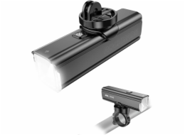 Přední cyklistická svítilna Rockbros RHL1000 24610002001 1000 lm + kabel USB-C – USB-A černá