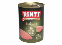 RINTI Singlefleisch Exclusive Turkey - vlhké krmivo pro psy - 400g