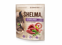 SHELMA Sterilised Rich in beef - suché krmivo pro kočky - 750g