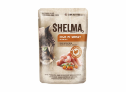SHELMA with chicken, beef, duck and turkey - mokré krmivo pro kočky - 40x85g