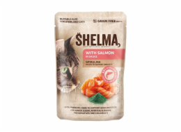 SHELMA with salmon in sauce - mokré krmivo pro kočky - 85g